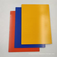 Yellow A2 Building Wall Plastic Cladding Aluminum Composite Material Panels
